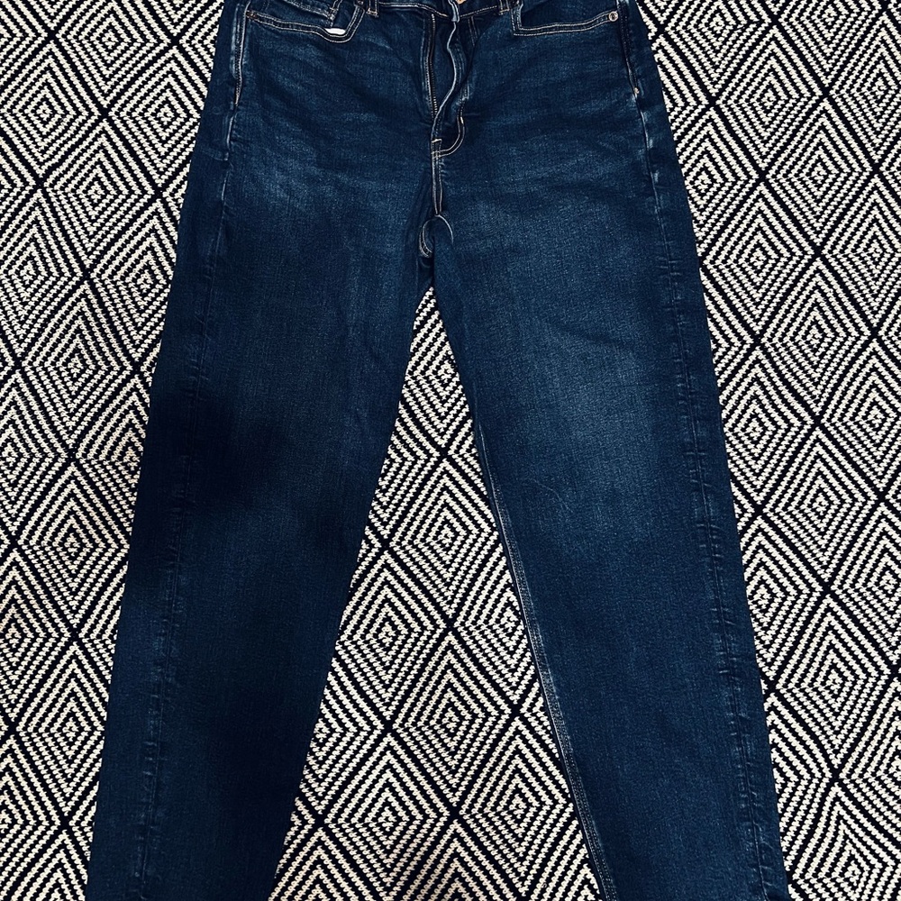 American Eagle Outfitters Dark Blue Skinny Mom Jeans